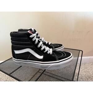 Vans Old Skool Suede High Top Sneakers Shoes - Women’s 5 - Black W/white